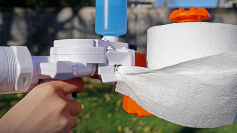 Prepping and priming a new roll of toilet paper isn’t complicated, but isn’t lightning quick either.